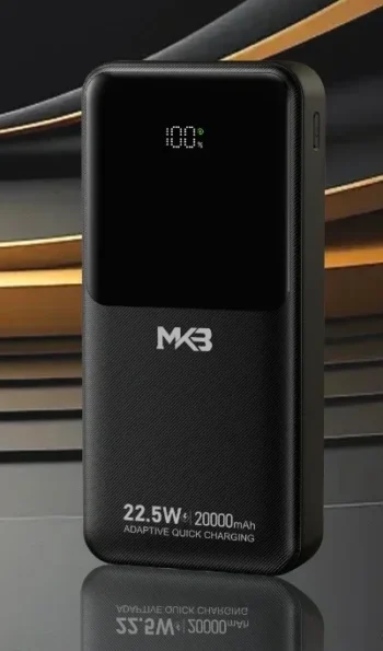 MKB PK62 PD 20W 22.5W 20000mAh POWER BANK WITH DUAL CABLES